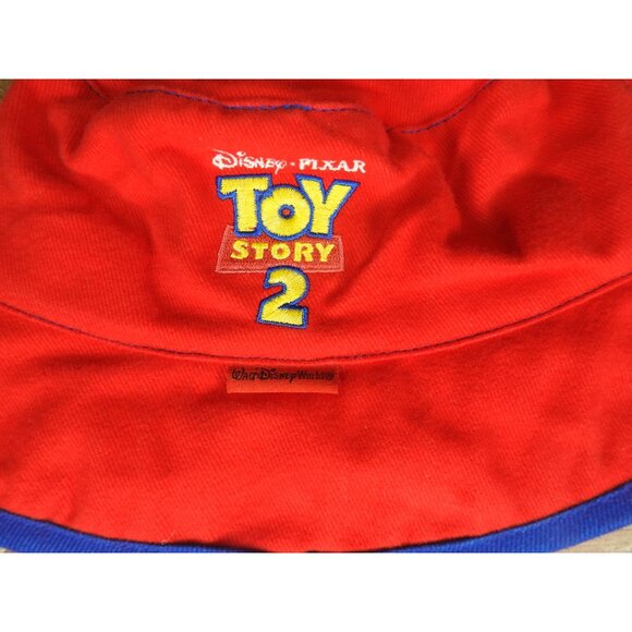 Vintage Disney Toy Story 2 Buzz Lightyear Embroidered Bucket Hat Youth Child - Picture 2 of 5